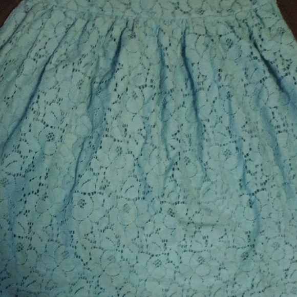 Holiday Editions Green Pleated A-Line Dress Scoop Neck Sleeveless​​ - Picture 3 of 5